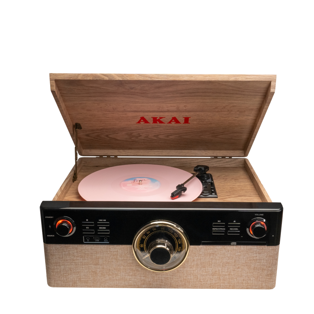 Pick-UP Retro cu sistem All-in-One - Akai ATT-300CC, Vinil, CD, Caseta & Bluetooth - AKAI [2]