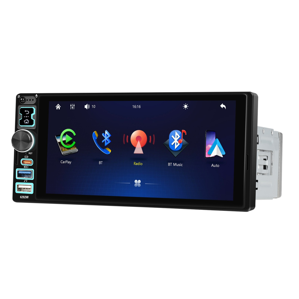 Player Auto 1DIN Multimedia cu Carplay si Android auto wireless, bluetooth, usb, ecran HD 6.8 inch [8]