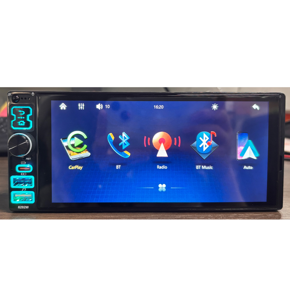 Player Auto 1DIN Multimedia cu Carplay si Android auto wireless, bluetooth, usb, ecran HD 6.8 inch [7]