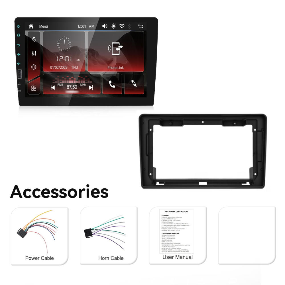 Player dedicat Citroen Jumper/Peugeot Boxer 2/ Fiat Ducato (2006-2011) Navigatie MP5 Player cu CarPlay si Android auto wifi, USB, Bluetooth [7]