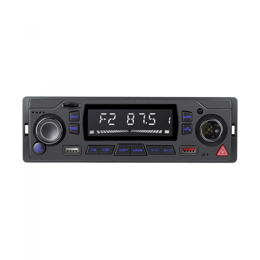 Radio Auto MP3 Player cu Bluetooth, USB, SD, AUX, FM, Telecomandă – Ecran LCD, Încărcare Telefon, LED Butoane 7 Culori [7]