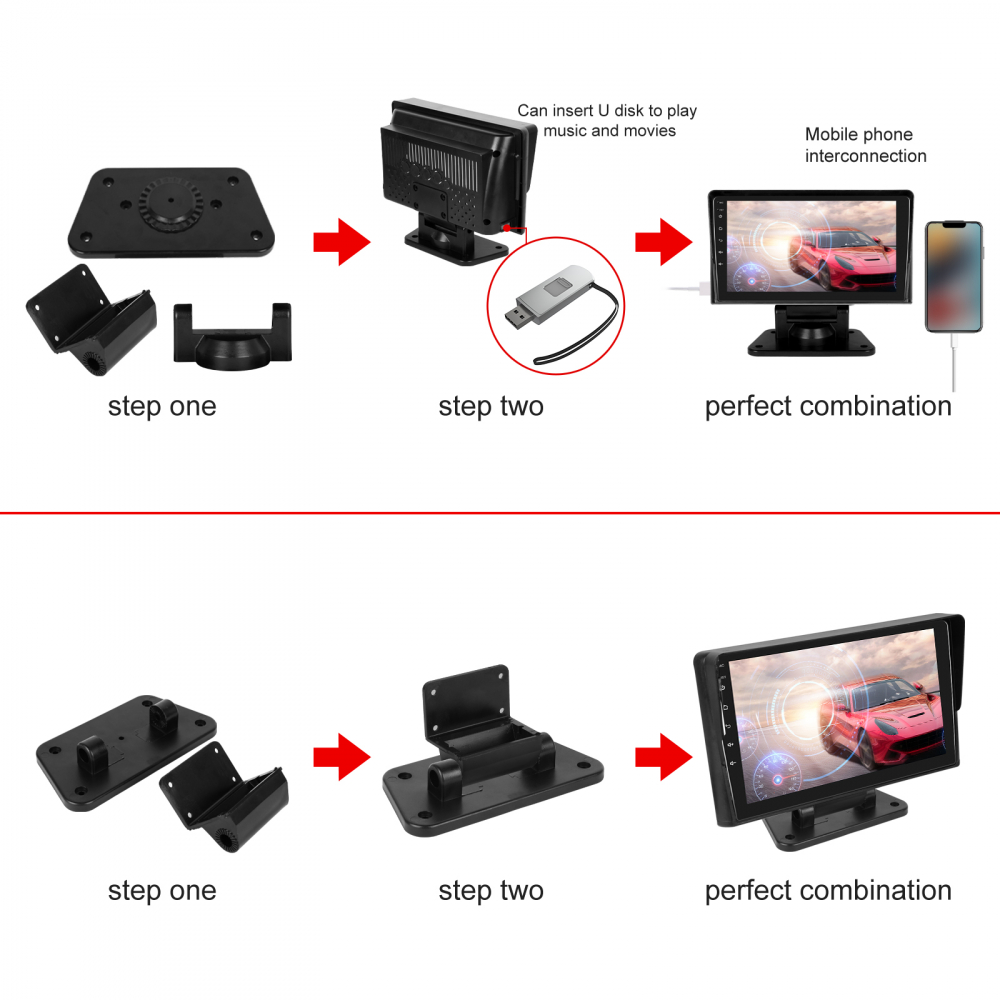 Rama Universala 9 Inch – Pentru navigatie+conectica 12/24V, pentru Camion, Autobuz, Autocar și Vehicule [6]