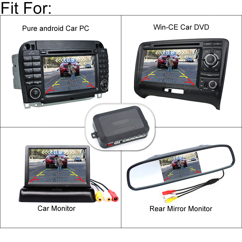 Senzori de Parcare OEM Look, Gama Premium – Compatibili cu Cameră Marșarier, Intrare/Ieșire VIDEO RCA pentru Monitor sau Navigație Auto - Copie [2]