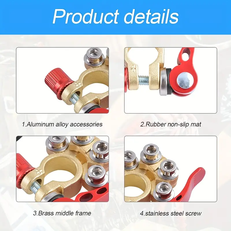Set 2 Borne auto, cupla rapida, set 2 cleme borne bateire auto, profesionale [3]