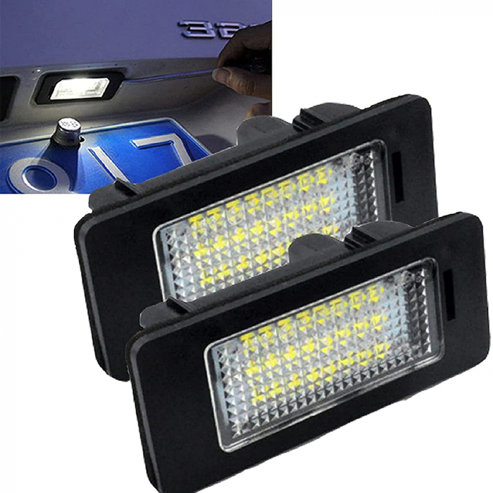 Set lampi LED pentru numar înmatriculare, compatibile BMW E39,E60,E61,E90,E91,E92,E93,E82,E88,E70,E71 [8]