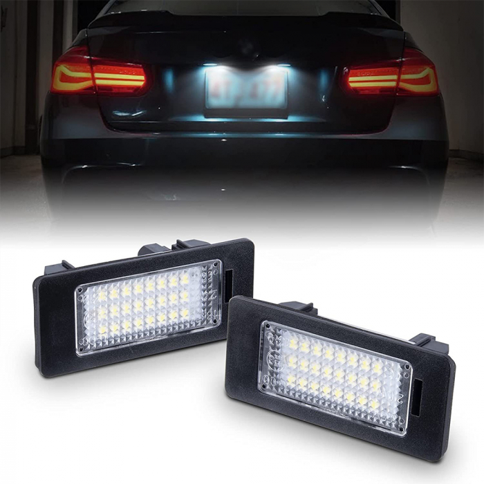 Set lampi LED pentru numar înmatriculare, compatibile BMW E39,E60,E61,E90,E91,E92,E93,E82,E88,E70,E71 [5]