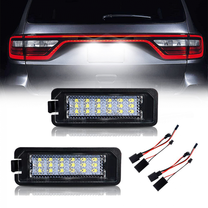 Set lampi LED pentru numar înmatriculare, dedicate Volkswagen Passat B6, Passat B7, CC, Golf 4, Golf 5, Golf 6, Golf 7, Touareg, Eos Beetle [4]