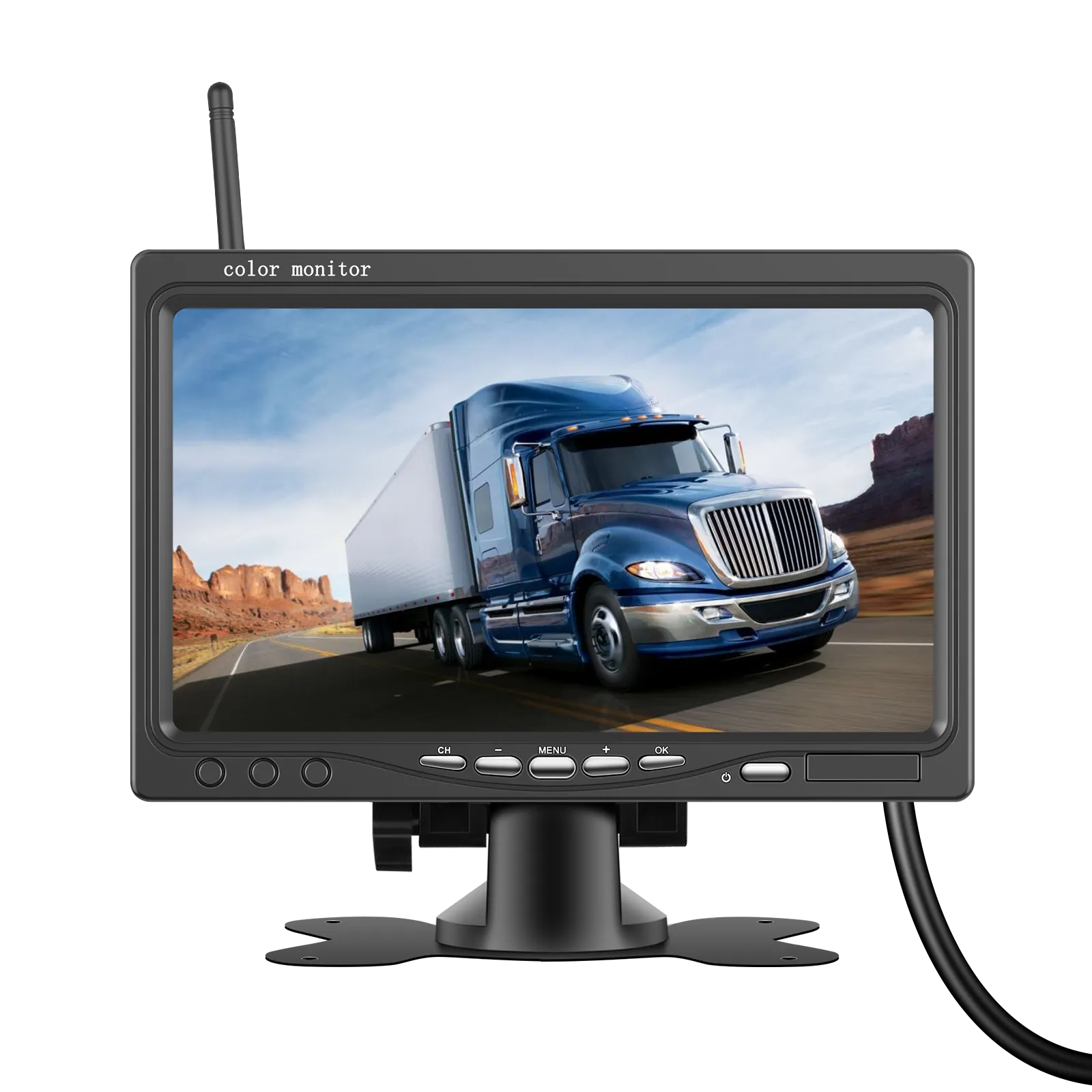 Set Monitor și Cameră Mărșarier Wireless pentru Tir, Duba, Camion, Autocar, 1080P FHD, Unghi 150° Night Vision, rezistență la apă și praf, grad de protecție IP68 [17]
