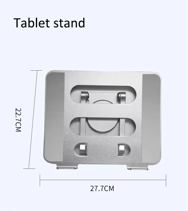 Stand laptop din aluminiu, reglabil 360°, compatibil 10"–17.3", aerisire și stabilitate, suport notebook premium [5]
