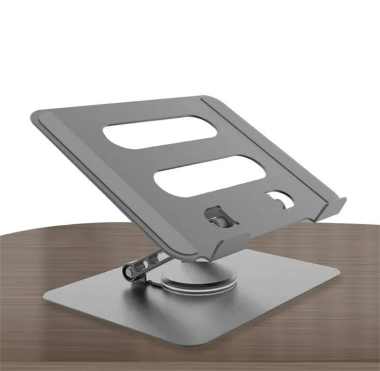 Stand laptop din aluminiu, reglabil 360°, compatibil 10"–17.3", aerisire și stabilitate, suport notebook premium [4]