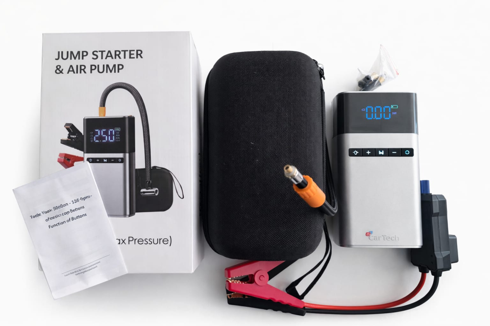 Starter auto 3 in 1 Jump Starter cu Compresor de Aer YL03L – Baterie Externă 6000mAh, 300A Curent de Pornire, Compresor 150 PSI [2]