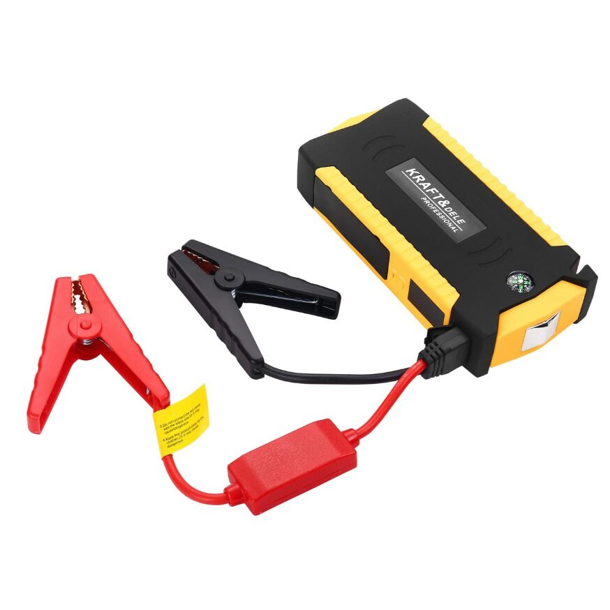 Starter auto portabil 16800mAh – Powerbank cu lanternă LED, încărcare USB, dispozitiv de urgență pentru geam și centură [1]