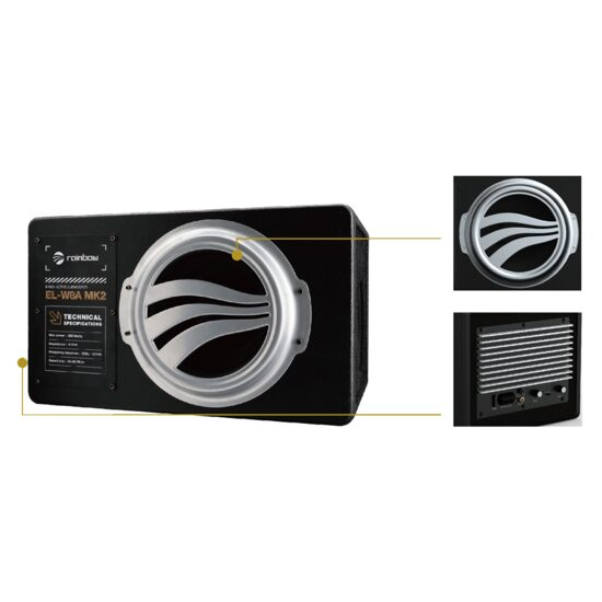Subwoofer Rainbow EL‑W8A MK2 8″ Amplificat 150 W RMS – Bass Compact [2]