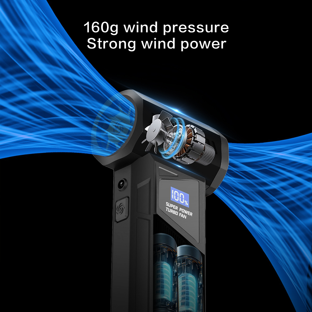 Suflantă Electrică Portabilă (Air Duster) | Motor Brushless 110.000 RPM | 4 Trepte & Display LCD [2]