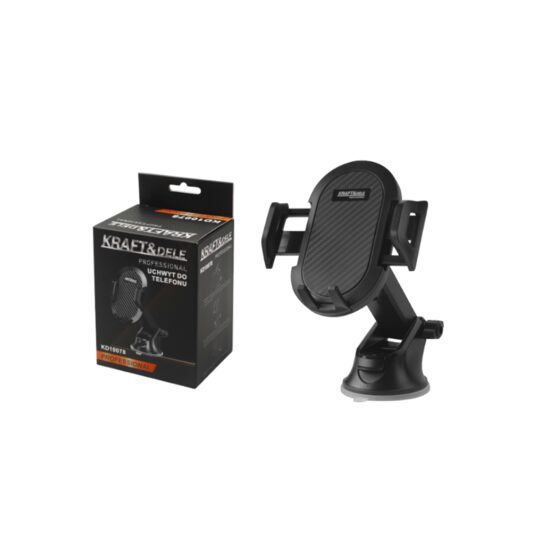 Suport Auto Telefon Universal – Prindere Sigură, Rotire 360°, Design Compact, Negru [2]