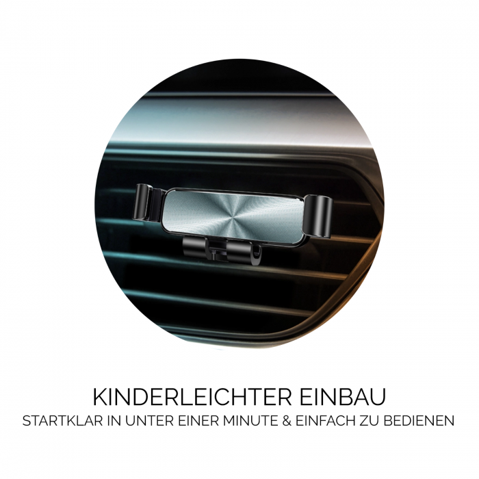 Suport telefon auto, universal, prindere grila ventilatie, universal [4]