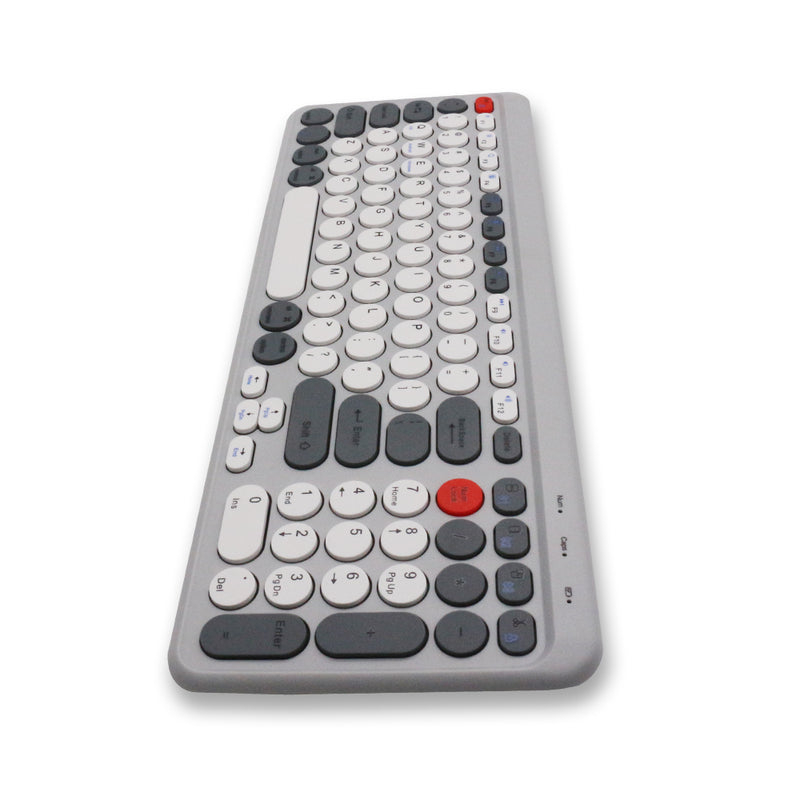 Tastatură Wireless Slim Bluetooth 5.0/2.4G, Multi-Device, Acumulator, Autonomie 45h, Compatibilă Windows, Mac, Android, iOS – Gri [2]