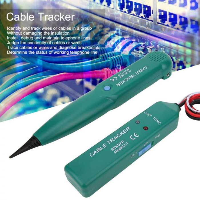 Tester de continuitate cablu / Contor de cautare a perechilor de fire MS6812 [8]