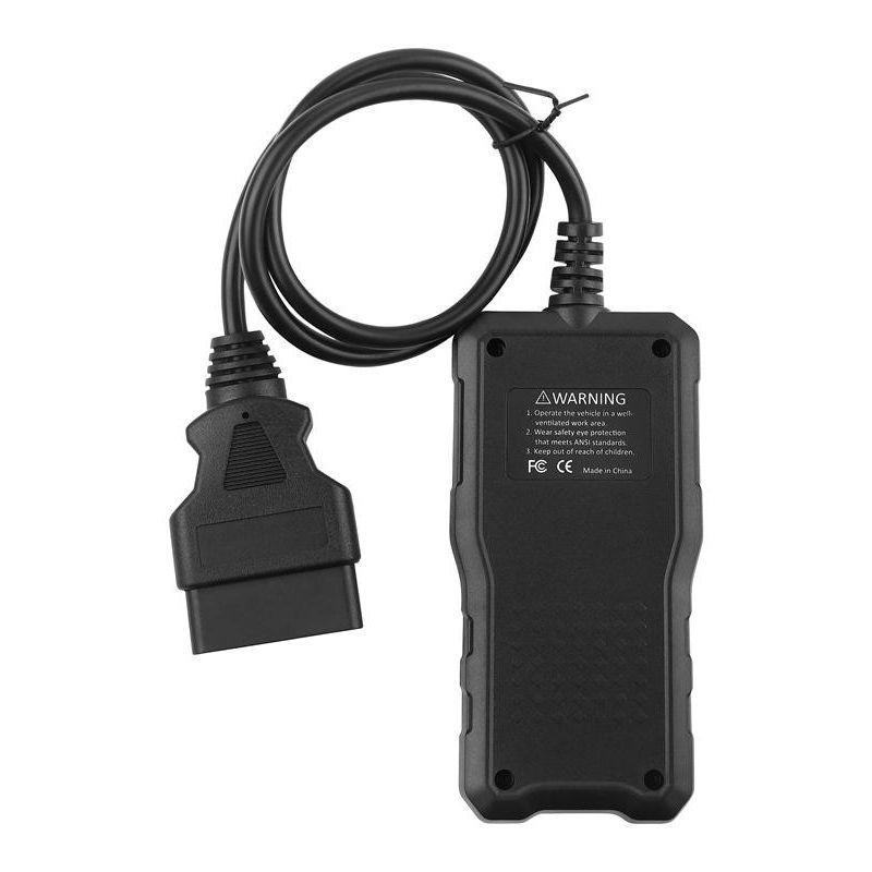 Tester de diagnosticare auto OBD2,Universal citire si stergere coduri de eroare a motorului, teste baterie si parametrii rosu/negru [2]