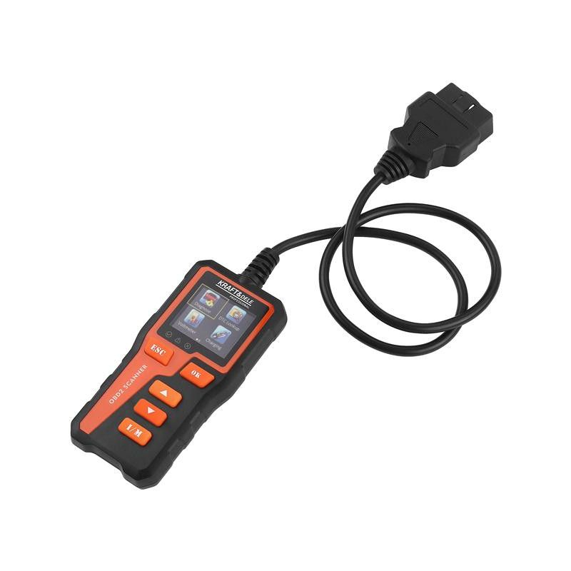 Tester de diagnosticare auto OBD2,Universal citire si stergere coduri de eroare a motorului, teste baterie si parametrii rosu/negru [4]