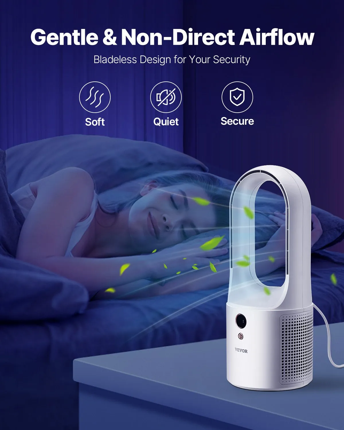 Ventilator Portabil De Birou AeroCool Pro, 6 Viteze, USB Type C, Motor Brushless, Ultra Silentios, Pentru Casa, Camping, Alb [7]