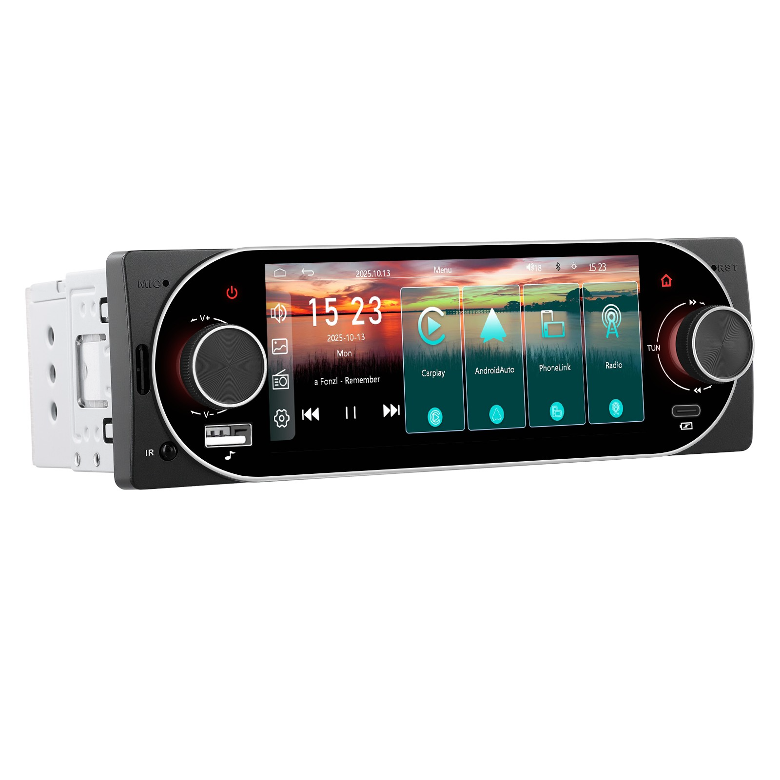 Navigatii 1 DIN - MP5 Player Auto Universal 1DIN cu Apple CarPlay, Android Auto și ecran tactil INCELL 5.1 inch