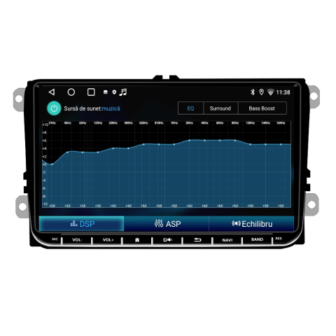 Navigație Auto 2+32GB, Android 13 cu CarPlay & Android Auto Wireless – 9 inch HD, DSP, GPS, Bluetooth – Compatibil VW, Skoda, Seat [5]