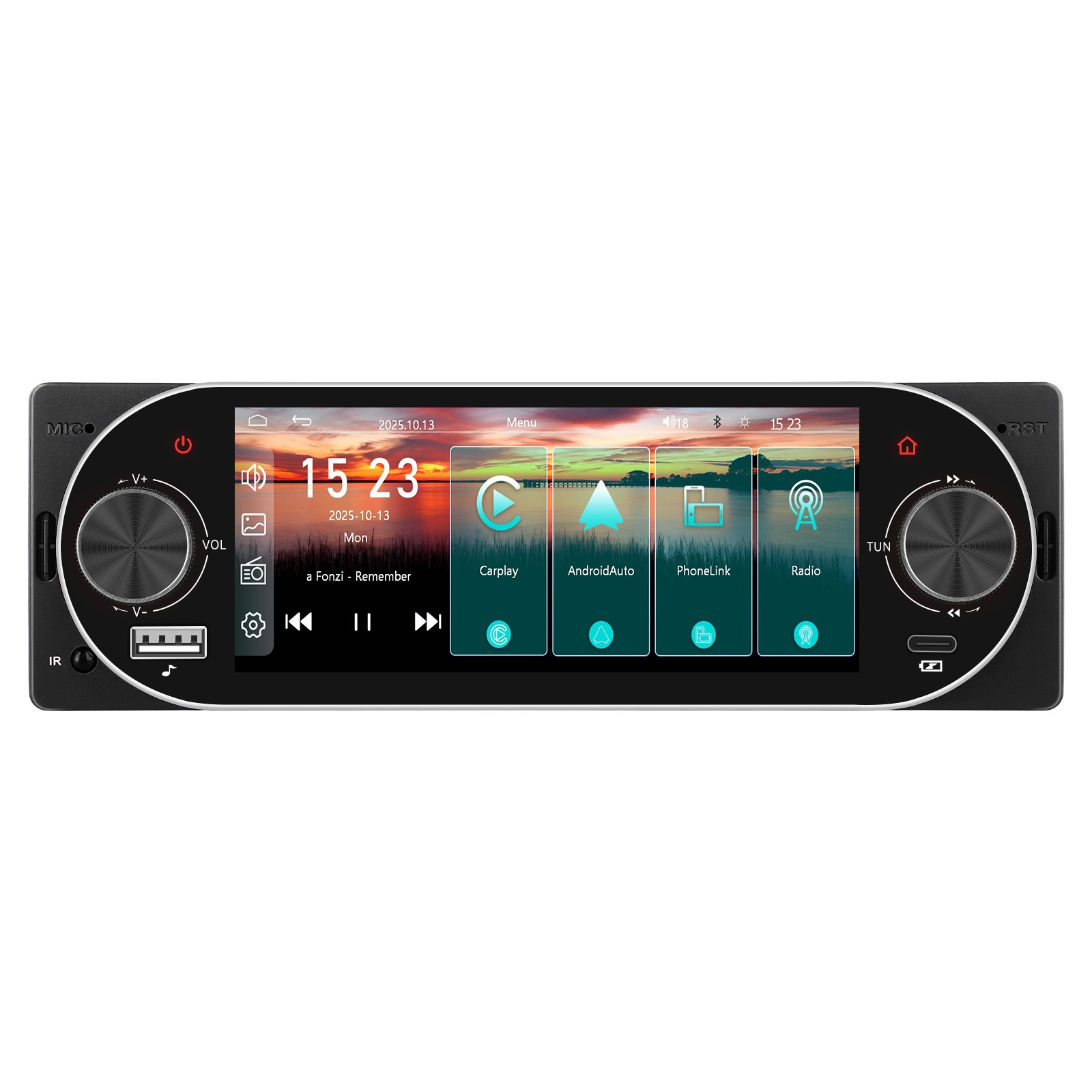 MP5 Player Auto Universal 1DIN cu Apple CarPlay, Android Auto și ecran tactil INCELL 5.1 inch [5]