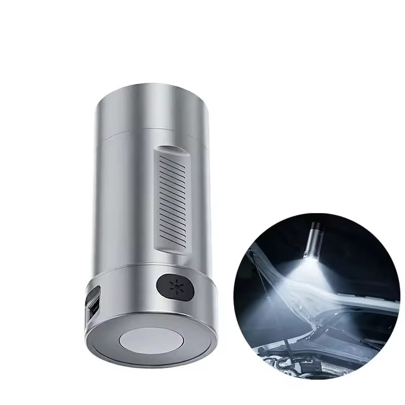 Intretinere auto - Acumulator Detașabil eCarTech® 6000mAh Compatibil cu Aspiratorul Auto 6705A Plus, Lanternă LED, Încărcare USB