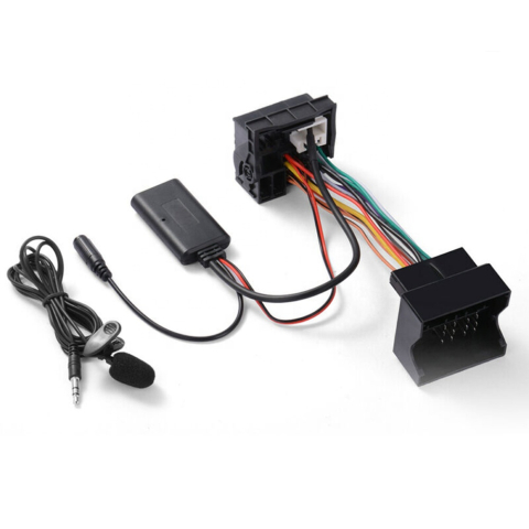 Cabluri Audio - Adaptor Bluetooth cu microfon pentru Volkswagen și Skoda – Modul Audio AUX, compatibil RCD310/510, RNS310/510