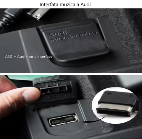 Adaptor Bluetooth Muzică pentru Audi MMI 3G și VW–Modul AUX USB cu microfon [1]