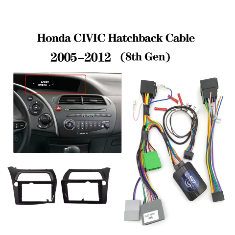 Adaptoare Navigatii - Adaptor Comenzi Volan Honda Civic 8 Hatchback (2005–2012) – Compatibil Sony, Pioneer, Alpine, JVC, Kenwood, Clarion