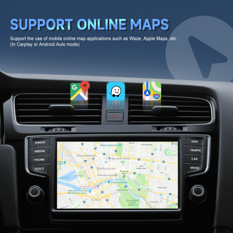 Adaptor universal, AI Box Android 12.0 cu Wireless CarPlay și Android Auto, 2GB RAM+16GB ROM, Wi-Fi Dual-Band, Suport TF Card și AirPlay [5]