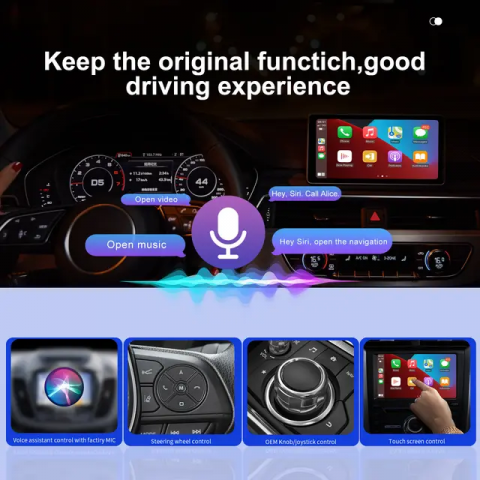 Adaptor Wireless CarPlay pentru Mașină - Transformă CarPlay cu Fir în Wireless | Compatibil cu Peste 600 Modele Auto | Conexiune Rapidă și Stabilă 5GHz WiFi" [2]