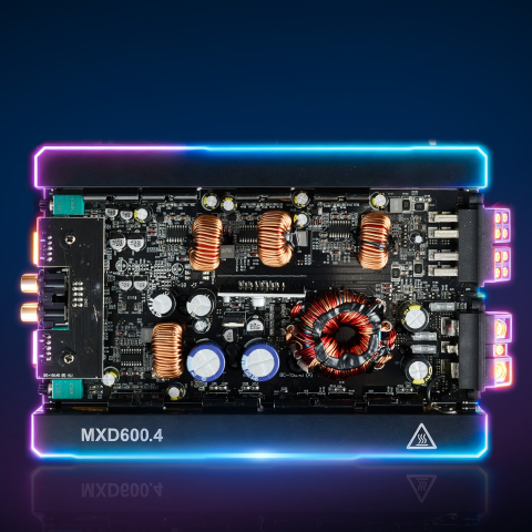 Amplificator audio auto, amplificator auto cu 4 canale, amplificator stereo multicanal clasa D, max. 4 x 420W la 4 ohmi / 4 x 600W la 2 ohmi, putere mare, pentru SUV-uri, camionete și vehicule off-roa [2]