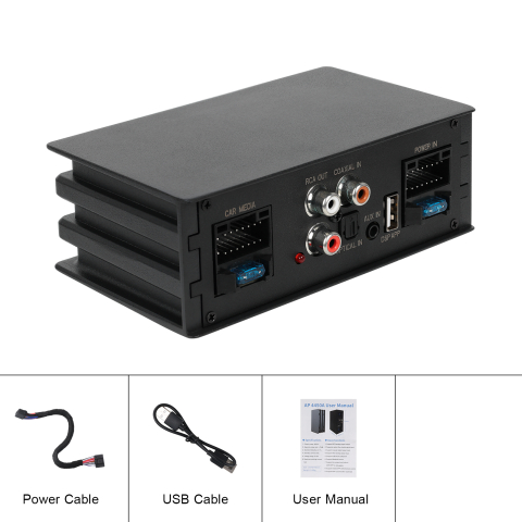 Amplificator Auto DSP 4 Canale 4x50W cu Bluetooth, Intrări Digitale și Control prin Aplicație [6]