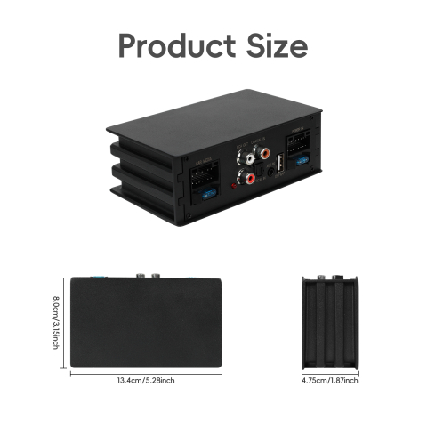Amplificator Auto DSP 4 Canale 4x50W cu Bluetooth, Intrări Digitale și Control prin Aplicație [4]