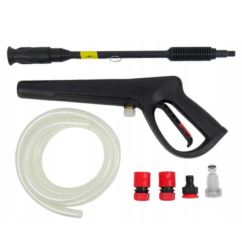 Aparat de Spălat cu Presiune 2100W, 6L/min, Pistol cu Blocare, Tambur și Furtun de 5m, Accesorii Incluse, Funcție START STOP [3]