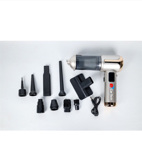 Aspirator Auto Portabil 4 în 1, Fără Fir, Motor Brushless 80.000 RPM, Display LCD, 3 Trepte de Viteză, Reîncărcabil [6]