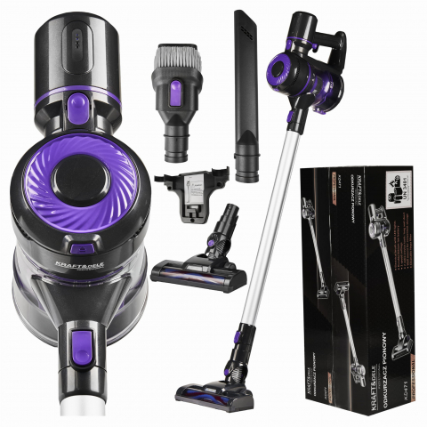 Aspirator vertical fără fir 0.8L – puternic, ușor și silențios [4]
