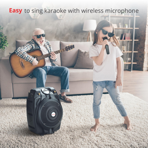 Boxă Karaoke Portabilă Akai SS022A-X6 cu Microfon și Baterie [5]