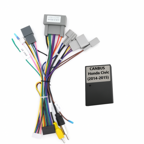 Adaptoare Navigatii - Cablu Adaptor Honda Civic (2014-2015), cu canbus, pentru navigatii cu Android