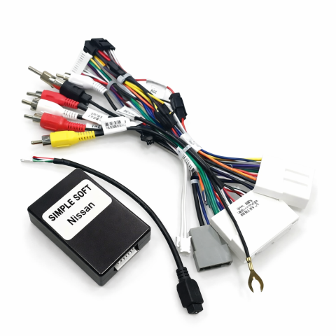 Adaptoare Navigatii - Cablu Adaptor Navigație Android Nissan (2019-2025) | Qashqai, X-Trail, Juke | Preluare Cameră 360° & Amplificator | Canbus Inclus