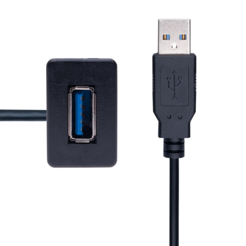 Cablu Extensie USB 3.0 Tip Panou, Pătrat, Montaj Încorporat (Flush Mount) 1m - Keple [1]
