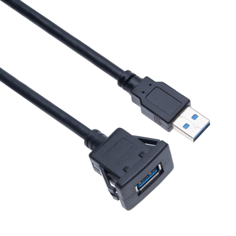 Cablu Extensie USB 3.0 Tip Panou, Pătrat, Montaj Încorporat (Flush Mount) 1m - Keple [6]