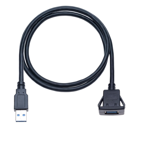 Cablu Extensie USB 3.0 Tip Panou, Pătrat, Montaj Încorporat (Flush Mount) 1m - Keple [5]