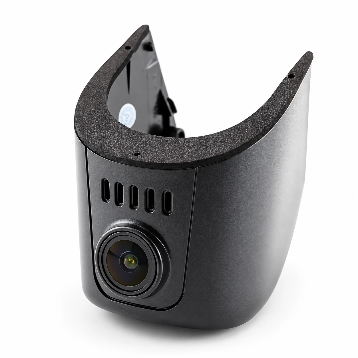 Camere DVR Audi - Cameră auto DVR 4K față + 1080p spate, Wi-Fi, Audi A3 / A4 / A5 / A6 / A7 / A8 / Q3 / Q5 / Q7 / Q8, carcasă 7708 – cameră frontală neagră pe fundal alb