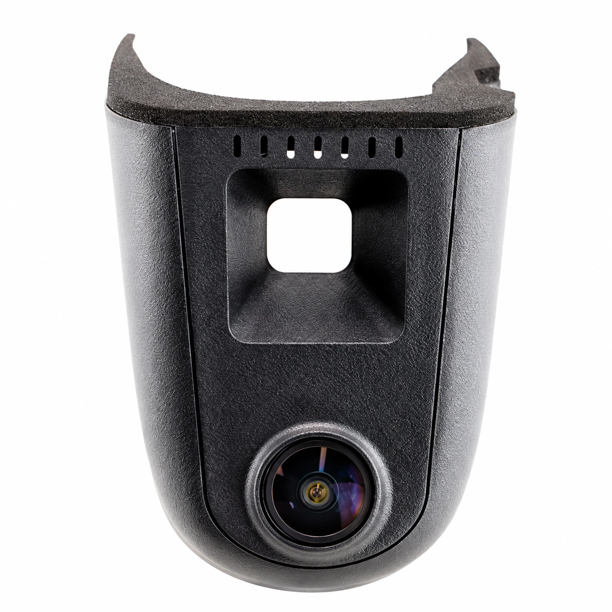 Camere DVR Audi - Cameră auto DVR 4K față + 1080p spate, Wi-Fi, Audi A4L High Version 2013–2018, orificiu pătrat senzor – cameră frontală neagră pe fundal alb