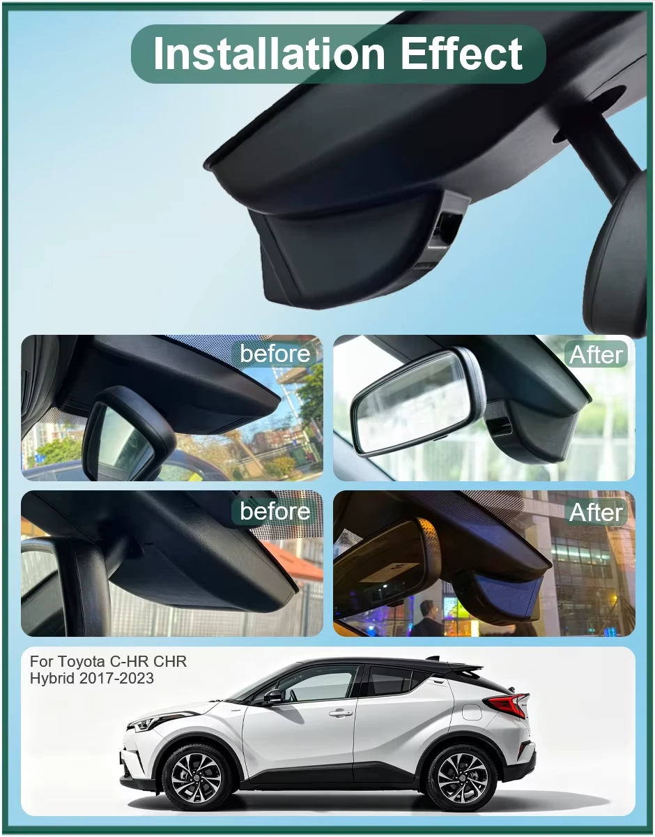 Exemplu de instalare cameră dedicată Toyota C-HR Hybrid