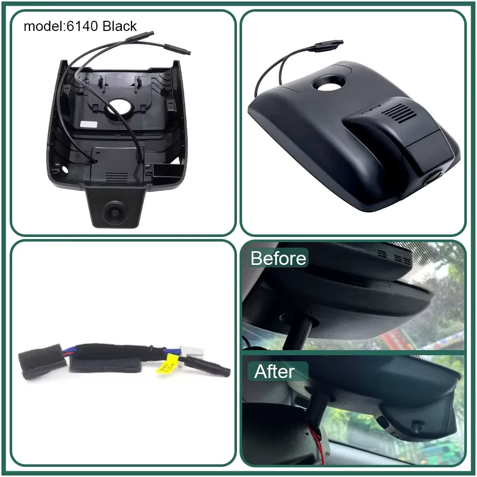 Cameră frontală Toyota Camry, carcasă 6140, negru pe fundal alb [1]